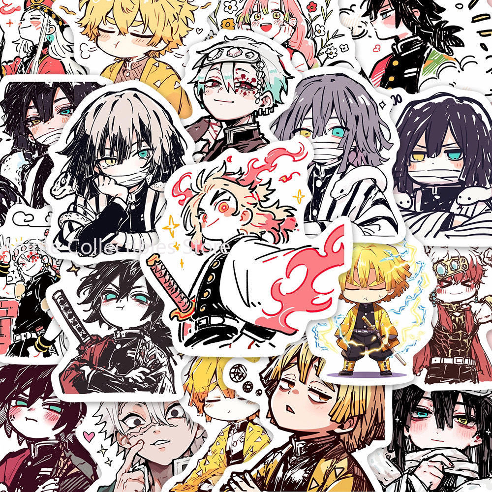 Laptop Accessories Stickers - 55 шт. Demon Slayer Kamado Tanjirou