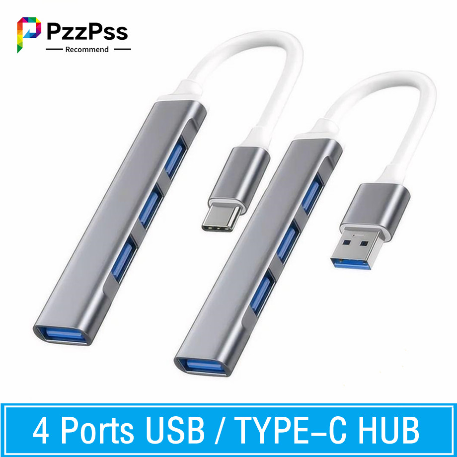 Mac Laptop Accessories - USB-разветвитель с 4 портами USB Type-C,