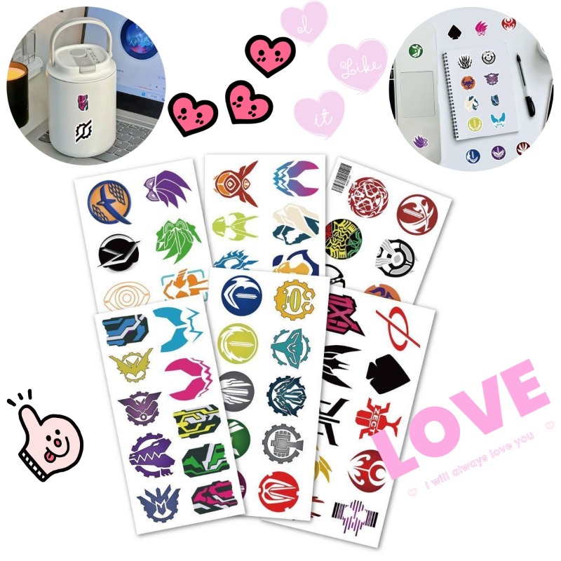 Laptop Accessories Stickers - 60 листов наклеек с логотипом Kamen