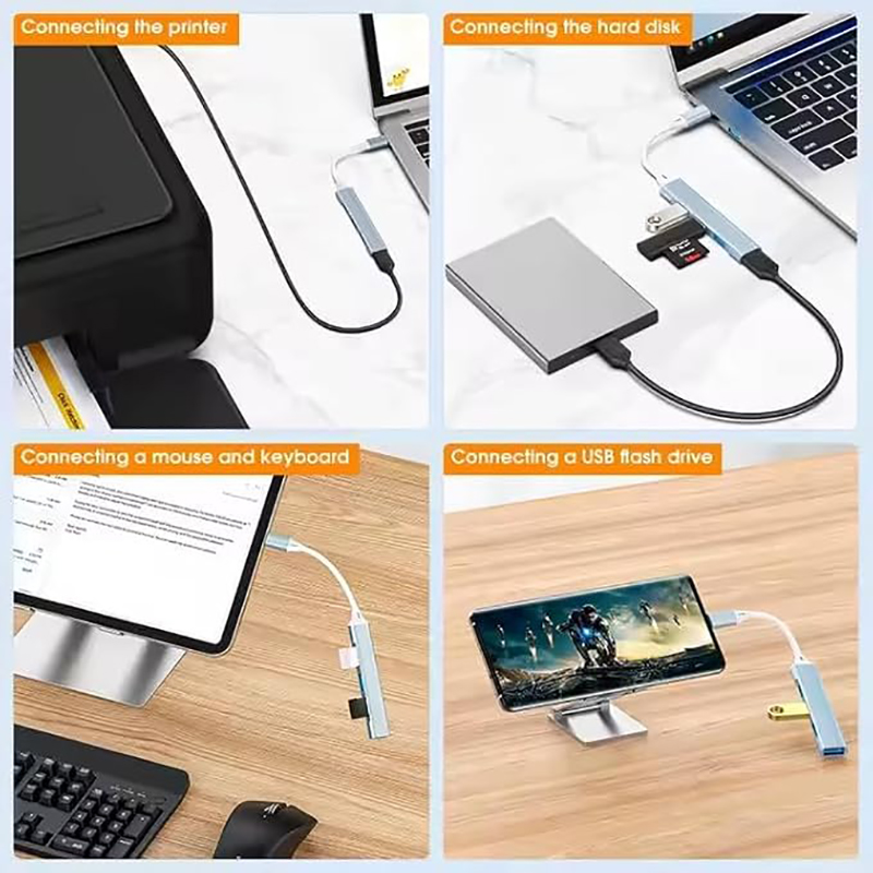 USB-адаптер-хаб Type-C с 4 пор – обзор и цена Mac Laptop Accessories