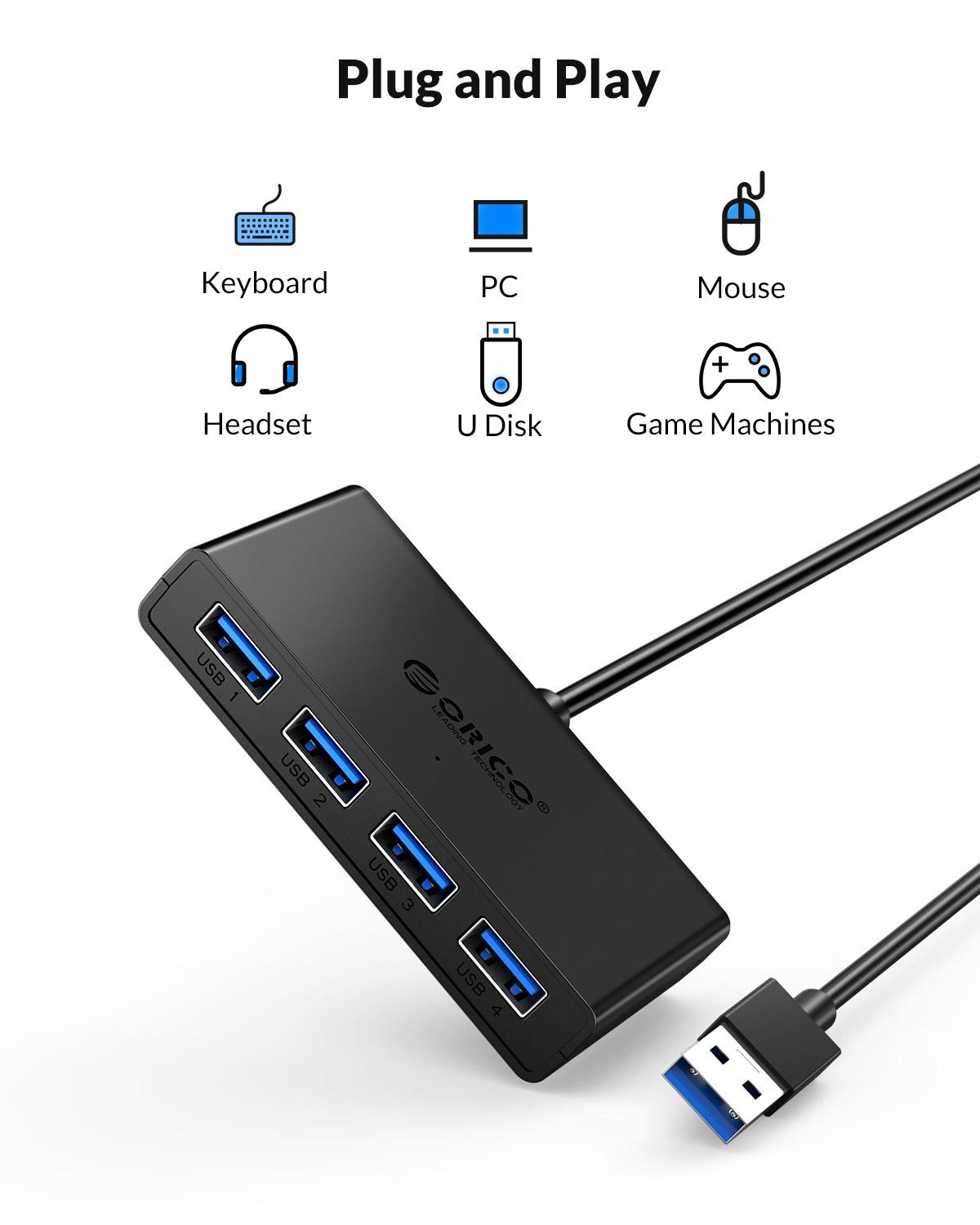 USB-концентратор ORICO с 4 пор – обзор и цена Mac Laptop Accessories
