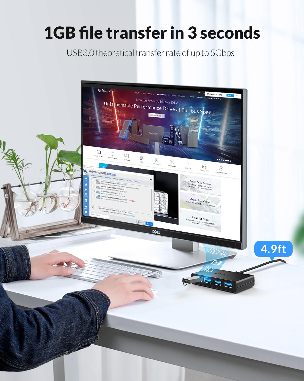 USB-концентратор ORICO с 4 пор – обзор и цена Mac Laptop Accessories