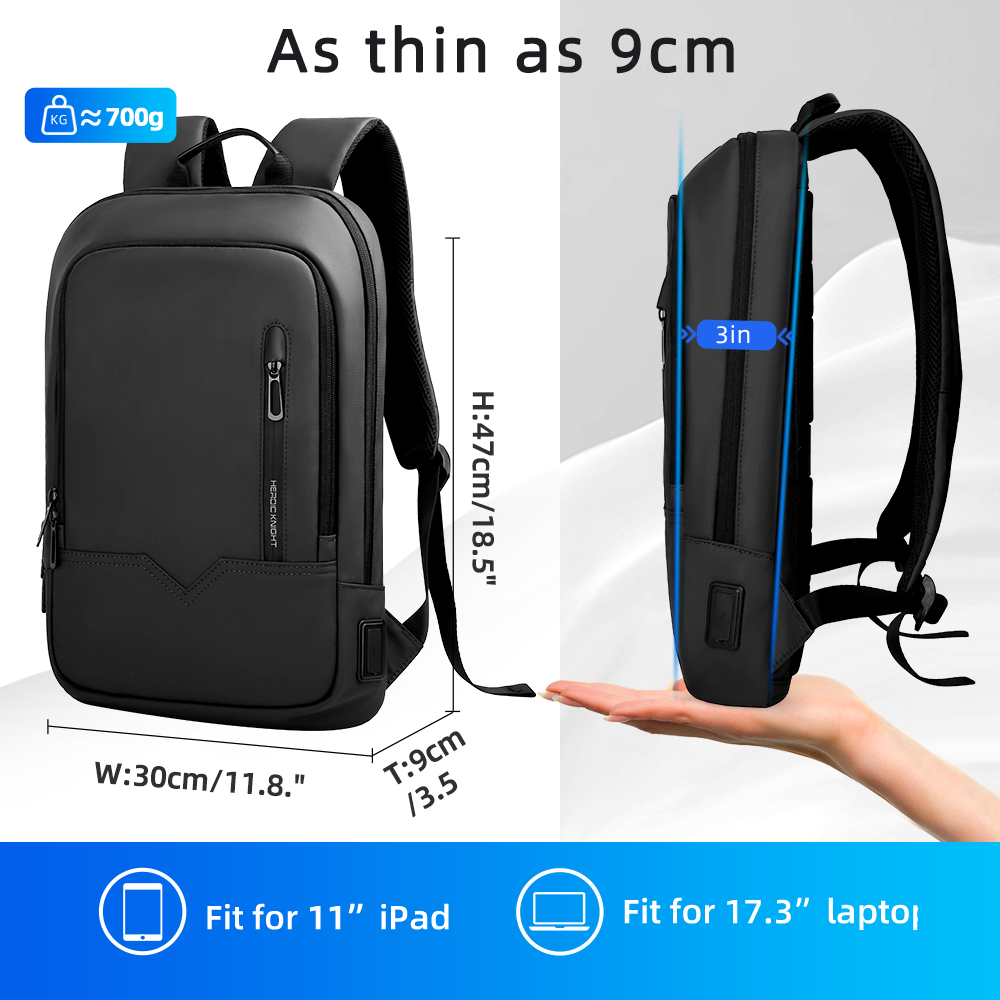 Тонкий деловой рюкзак HK для м – обзор и цена Laptop Bag Waterproof